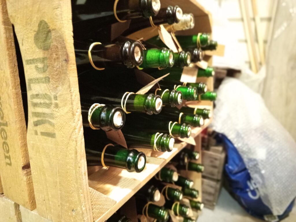 Rijping en bubbelvorming in de fles