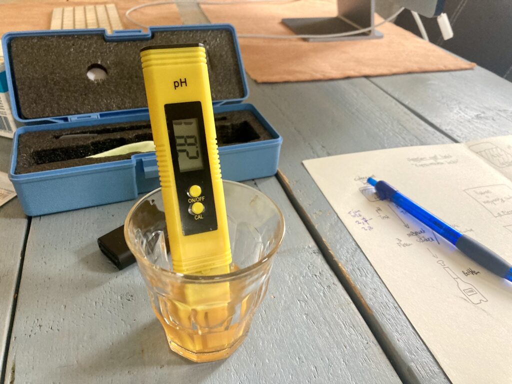 pH-waarde ciderappel batch januari 2026